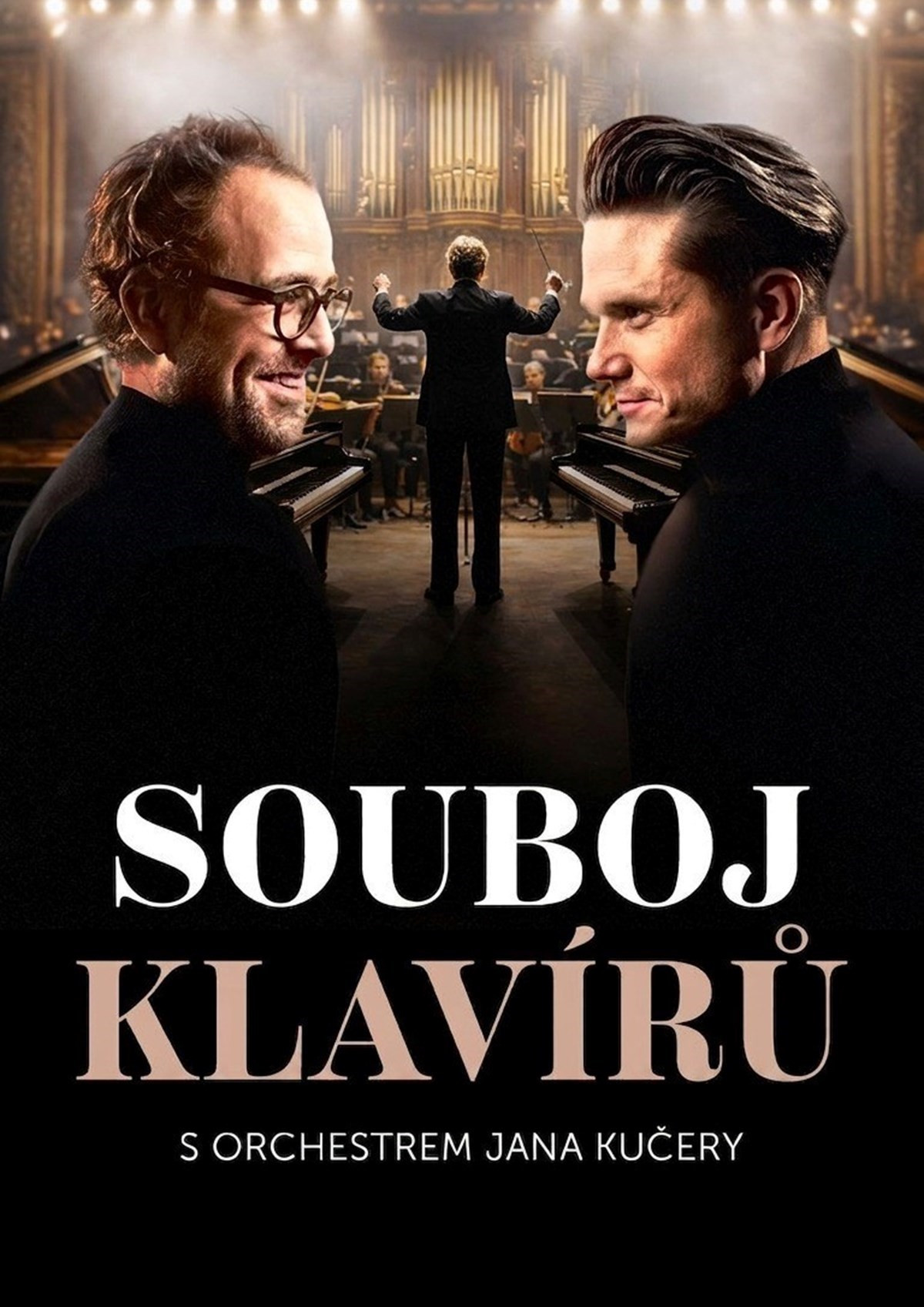 Plakát – Souboj klavírů s orchestrem